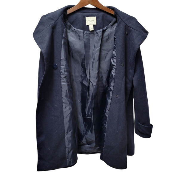 Forever 21 Double Breast Pea Coat Women's Medium Navy Pre-owned - Picture 8 of 11